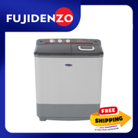 Fujidenzo 8 kg Twin Tub Washing Machine with Dryer JWT-801 (Gray)