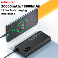20000mAh Portable Power Bank 22.5W USB C PD18W Fast Charging Powerbank for iPhone Samsung Xiaomi 10000mAh External Spare Battery
