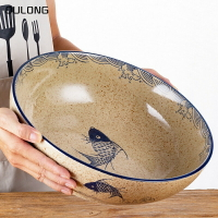 家用創意水煮魚大碗湯碗陶瓷超大號和面盆毛血旺酸菜魚大盆碗中式