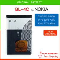 Original Replacement battery BL-4C phone battery for Nokia 6100 6300 6125 6136S 6170 6260 6301 7705 7200 7270 8208 BL4C 860mAh