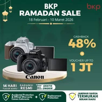 BKP Canon EOS 200D Mark II with lens 18-55mm Kamera DSLR White Black