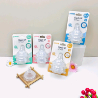 Núm ti Jubon (dành cho bình cổ rộng) thay thế bình sữa Jubon Hàn Quốc chính hãng size 1, 2,3,4 dạng 