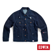 【EDWIN】男裝 60TH和果子牛仔外套(原藍色)