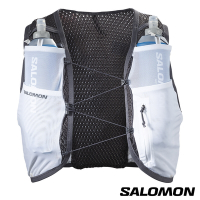 官方直營 Salomon ACTIVE SKIN 8 水袋背包組 白/烏木黑