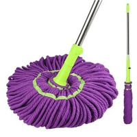 Easy Self Wringing Twist Mop,Microfiber Squeeze Mop,Replacement Mop Head,Dry &amp; Wet Mop For Hardwood,Tile &amp; Floor Cleaning
