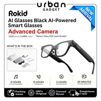Rokid AI Glasses Black Smart Glasses Kacamata Camera POV Foto/Video Built-in AI Assistance Translate