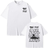 1975 เสื้อยืดกราฟิกเกี่ยวกับคุณ เสื้อยืดที่น่าสนใจในอัลบั้มภาษาต่างประเทศ ผู้ชาย ผู้หญิง ฮิปฮอป แคชช
