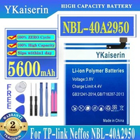 YKaiserin NBL-40A2950 Battery For TP-link Neffos C9s TP7061C TP7061A/C9 MAX C9MAX TP7062A Mobile Phone NEW 5600mAh Batteria