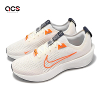 Nike 慢跑鞋 Interact Run 男鞋 白 橘 Flyknit 環保材質 回彈 運動鞋 FD2291-103