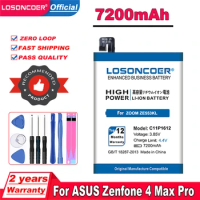 LOSONCOER 7200mAh C11P1612 For ASUS Zenfone 4 Max Pro Plus X00ID ZC554KL For ASUS Zenfone 3 Zoom ZE553KL Z01HDA phone Battery