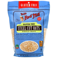 Bob's Red Mill, Steel Cut Oats, Whole Grain, Gluten Free, 24 oz (680 g)Selamat datang ke kedai kami