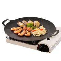 Korean Barbecue Grill Flat pan BBQ camping griddle pan for Stove Top Griddle Flat Induction Griddle Pan Uniform Heat Conduction