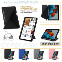 For Samsung Tab S7 T870 S8 X700 S7 Plus 2020 T970 S8 Plus X800 S7Fe T730 Multi-View Folding Soft TPU Standing Back Cover Case