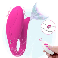 G Spot Clitoris Stimulator Sex Toys Mermaid Wireless Remote Control Vibrator 12 Speeds Vibrating Panties for Couples Women