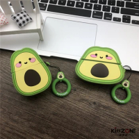 Cute Avocad Case For Apple Airpods 2 Pro Silicone Cases For Air Pods 2 Bluetooth Earphone Cover Lovely Fruits Protective Shell