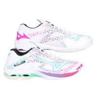 MIZUNO WAVE LIGHTNING Z7 女排球鞋-訓練 美津濃 V1GA220053 白桃紅紫綠