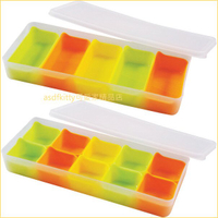 asdfkitty*日本ARNEST 分小格保鮮盒-2入-可單獨微波.離乳食品/便當菜隔盒-日本正版商品