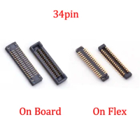 1pc LCD Display Screen Plug Flex FPC Connector Jack For Huawei Honor 10X X10 Max Y9A X10MAX Mate 30 Mate30 Lite On Board 34Pin