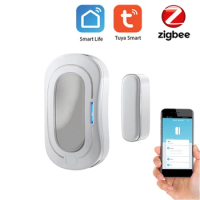 Tuya ZigBee Window Door Sensor Detecting Open Close Tuya APP Real Time Control for Smart Home Security Protection