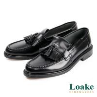 Loake 流蘇造型配飾典雅樂福鞋 黑色(LK046-BL)