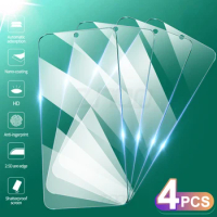 4Pcs Tempered Glass For Xiaomi Poco X5 X6 Pro M6 Pro Screen Protector For Poco F5 X4 X3 Pro Glass Protective Film