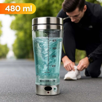 Botol Minum Protein Shaker Electric Bottle BPA Free 480ml