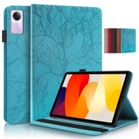 3D Tree Embossed for Xiaomi Redmi Pad RedMiPad Tablet Funda 10.61 Flip Stand Soft TPU Cover for Funda Redmi Pad SE Case Tablet
