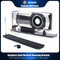 Vertical GPU Stand Support PCIe Extender Holder PCI-E Conversion Extension External/Built-in Mounting