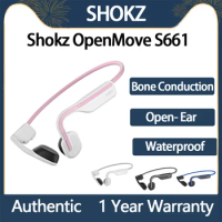 Original SHOKZ OpenMove Open-Ear Bluetooth Sport Headphones Bone Conduction Wireless Earphones IP55 Sweatproof for Running