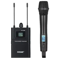 ACEMIC DV-100H DSLR/Camera wireless microphone system UHF True diversity Wireless handheld Microphone