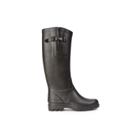 【AIGLE】女 寬版長筒膠靴AG-F8880A160 咖啡(女膠靴 寬版長筒膠靴 雨靴)