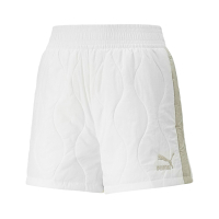 Puma 短褲 Classic Shorts 白 綠 女款 著用 寬版 歐規 百搭 鬆緊褲頭 53894075