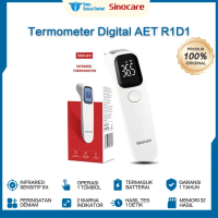 Sinocare Termometer Infrared AET-R1D1 6x Lebih Sensitif 32 Memori 2 Indikator LED Bisa Untuk Bayi