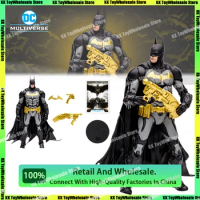 Original McFarlane Toys DC Multiverse Batman Prestige Suit Figure Arkham Knight Anime Action Figures Statue Figurine Figuras Toy
