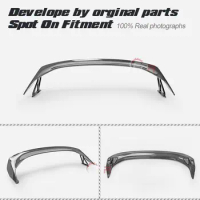 For Honda Civic FE1 FE2 Rear Trunk GT Spoiler Wing Lip Carbon Fiber Bodykits