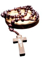 Kalung Rosario Kayu Lilit Tali Variasi Souvenir - Toko Gorohani - Aksesoris