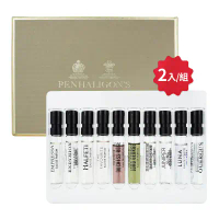 [買一送一] PENHALIGONS潘海利根 SCENT LIBRARY明星氣味圖書館 試管香水(2ml*10)*2_國際航空版