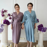 (Victoria Wear House) Inaya Kaftan - Baju Terusan Gaun Dress Lengan 7/8 Busui Friendly Pakaian Wanit