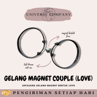 [UC] 2 PCS GELANG COUPLE MAGNET (BENTUK LOVE)/GELANG TALI KOREA/GELANG MAGNET(BISA COD)