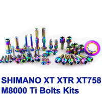 Titanium Bolt Kit for Road Bike and MTB Ti Bolt Gold Color Multicolor Titanium Screw Ti Fastener