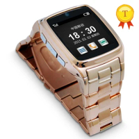 2017 best gift to wife/husband Bluetooth Smart Watch Man/Woman Watch Full Stainless Steel Wristwatch phonewatch Gold Smartwatch