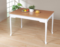 120古典優質穩固餐桌(台製加大尺寸)工作桌 書桌 簡易組裝 【馥葉】型號DT1275 可加購餐椅