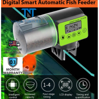 (READY STOCK)Smart Automatic Fish Feeder Aquarium Fish Tank Auto Feeding Fish Feeder Dispenser 200ML
