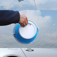 折疊桶打水桶塑料家用洗車便攜式小洗澡美術儲水旅行車用釣魚戶外