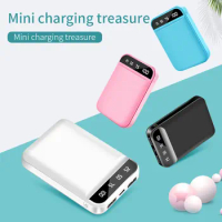 Mini Cartoon Power Bank 10000mah Fast Charging Portable Digital Display Powerbank For iPhone 13 Android Mobile Phones Poverbank