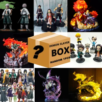 Demon Slayer Kimetsu no Yaiba Mystery Box Figure Blind Box PVC Figure Model toys