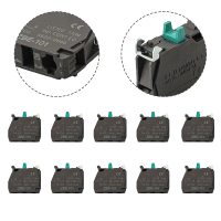 ขั้วต่อแคลมป์สกรูบล็อกสัมผัสเดี่ยว, วัสดุโลหะผสมเงิน, 10 ชิ้น, ZBE101/ZBE-102