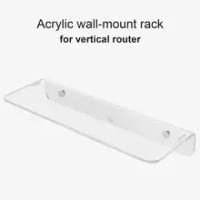 Transparent Mesh WiFi Router Shelf Acrylic Wall Mount Holder For Orbi WiFi Router Google Nest Speaker Clock Monitor Storage Rack