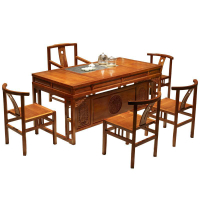 新式花梨木茶辦公室泡茶桌套裝體茶幾實木茶桌椅組合
