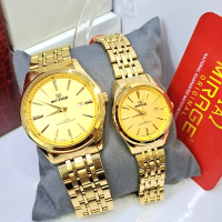 Cod Jam Tangan MIRAGE COUPLE WARNA GOLD ORIGINAL TAHAN AIR WARNA TIDAK LUNTUR
